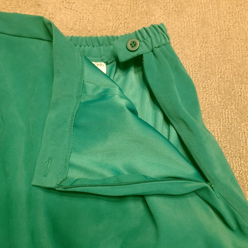 DRAPER’S & DAMON’S Petites Size 12  Skirt Suit 2 Piece Set Long Sleeve Jacket - Picture 9 of 15
